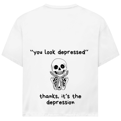 Oversize T-Shirt *you look* Back Logo