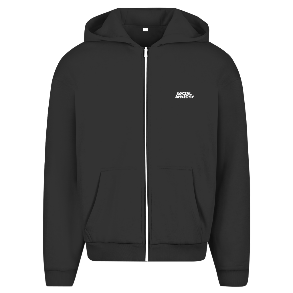 Herren Oversize Zipper Hoodie ANGST