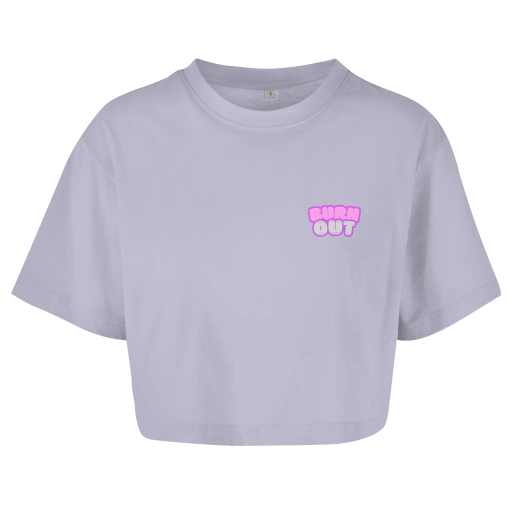 Damen Oversize Crop Top BRNOUT