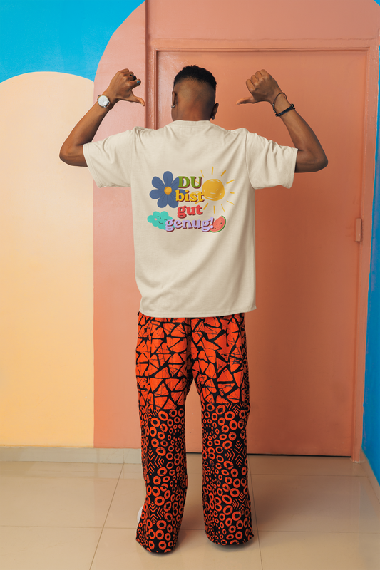 Oversize T-Shirt *Du bist gut genug* back logo