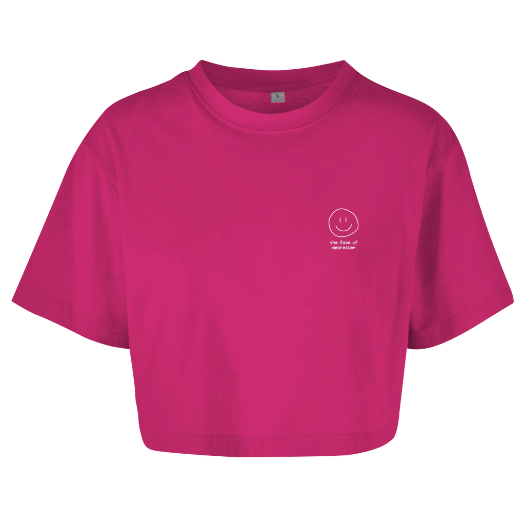 Damen Oversize Crop Top the face