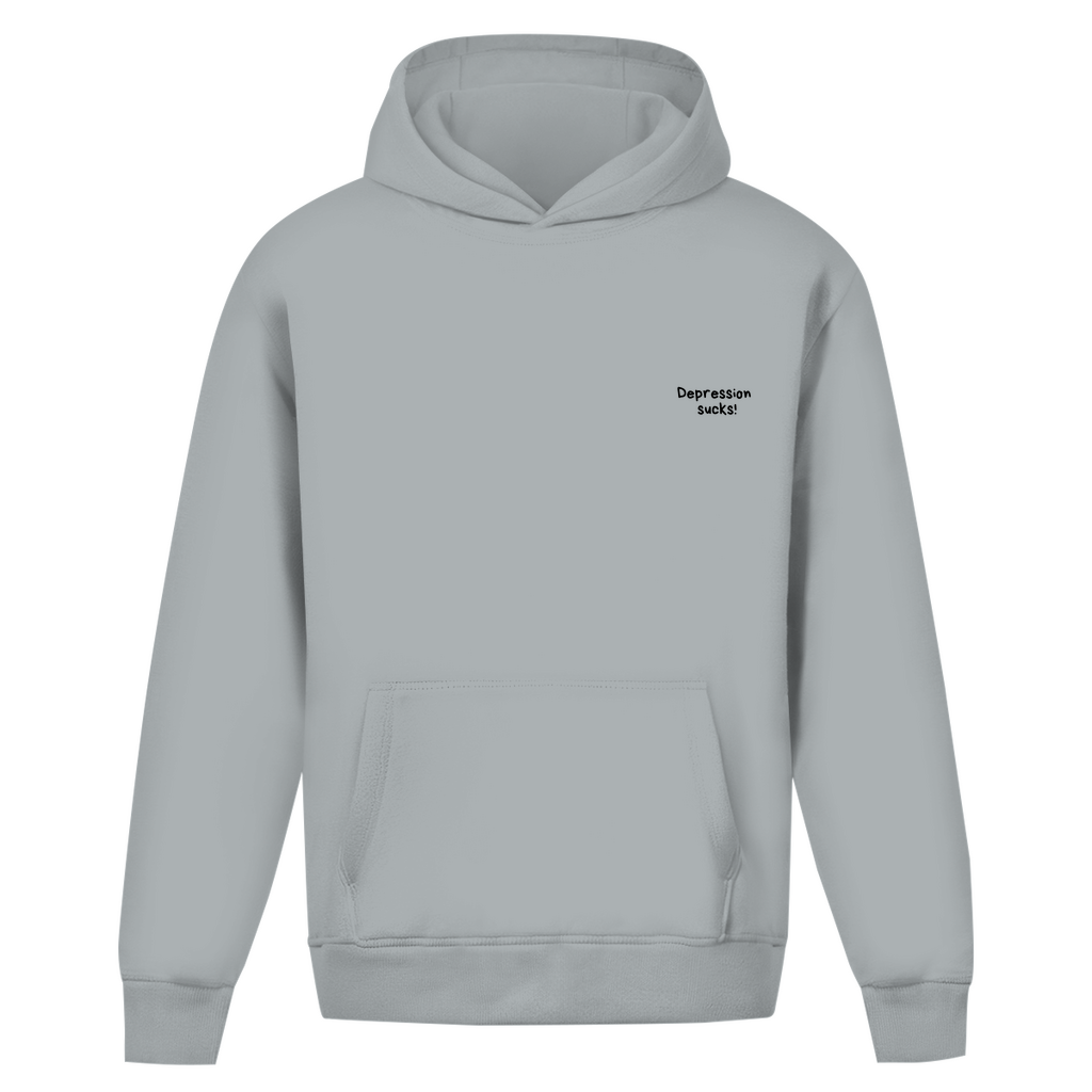 Oversize Hoodie Ohne Kordel Depression sucks