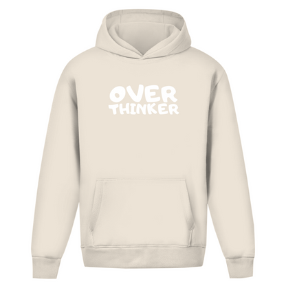 Oversize Premium Hoodie *overthinker2* Logo Front