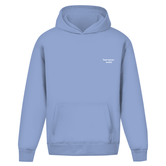 Oversize Hoodie Ohne Kordel Depression sucks