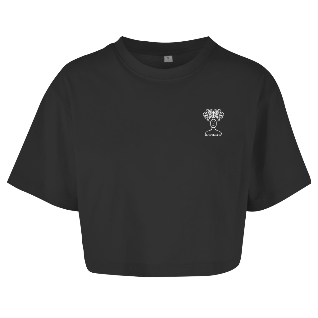 Damen Crop-Top *Overthinker-Head*