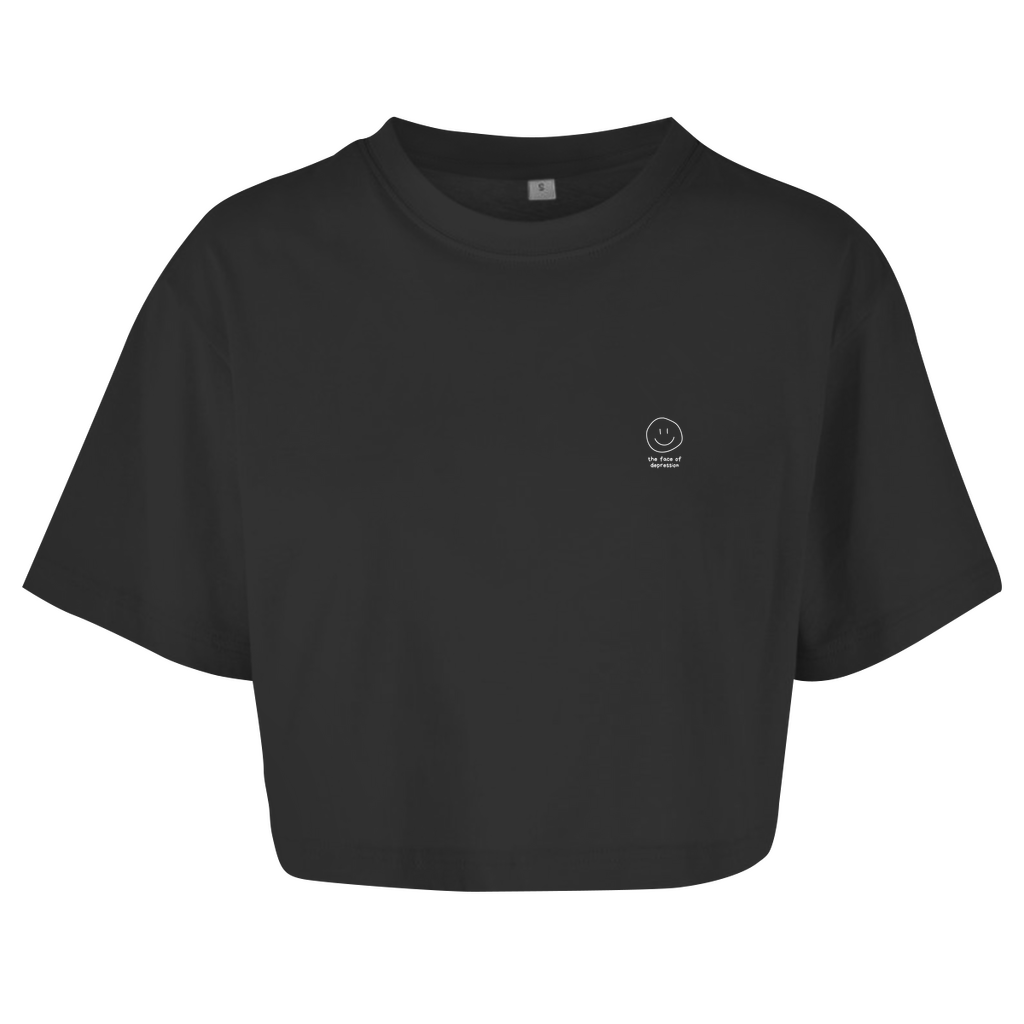 Damen Oversize Crop Top the face